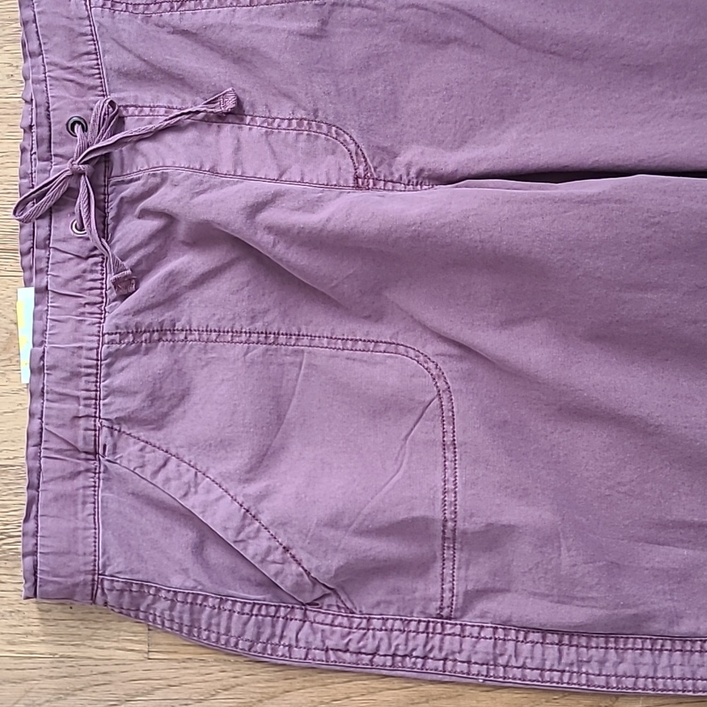 SONOMA BRAND WOMENS PLUS SIZE MAUVE CAPRIS SIZE 0X - Picture 4 of 15